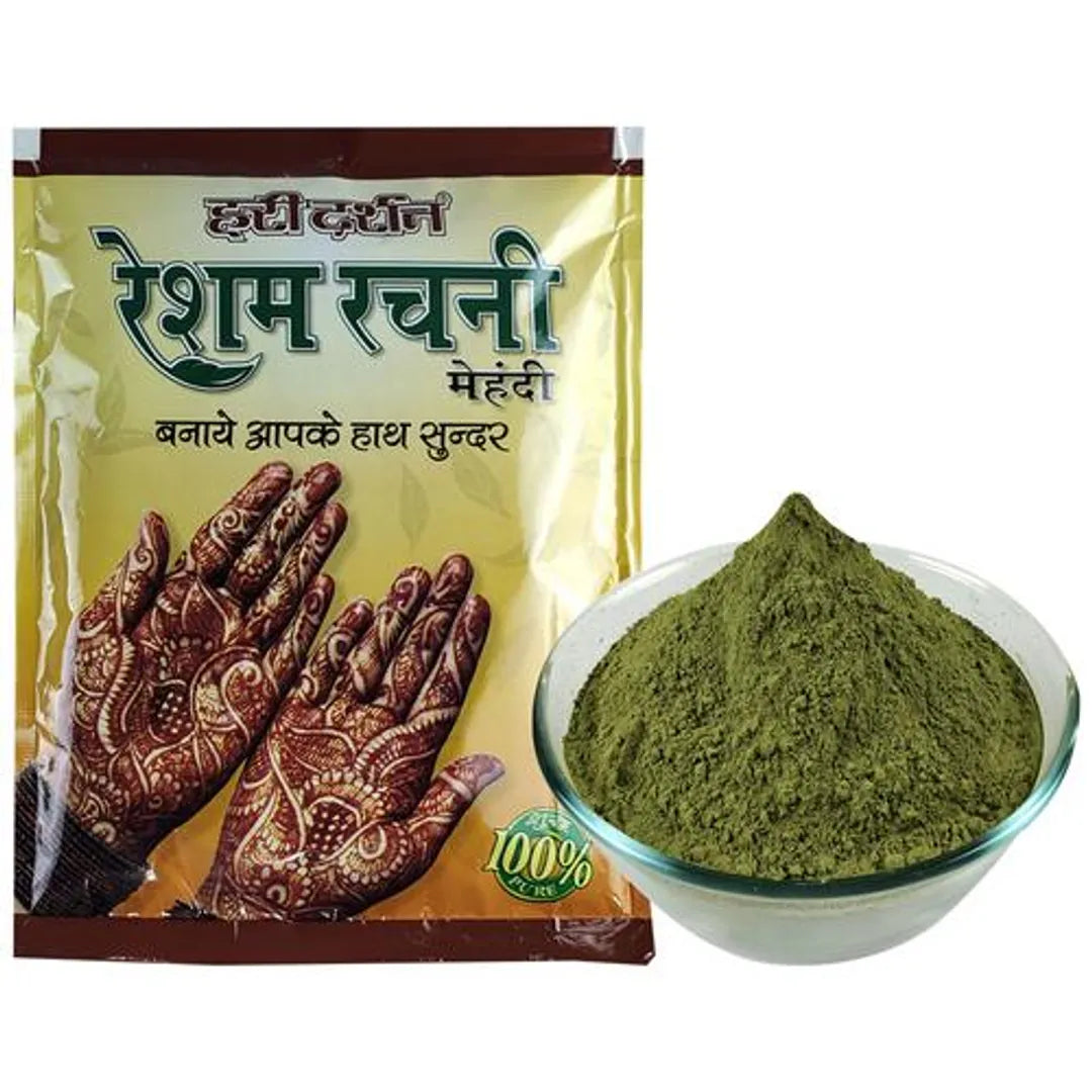 Rachni Mehandi - 250g- Pure Mehendi for coloring hands and hair with a  deep color. (Pack of 3)