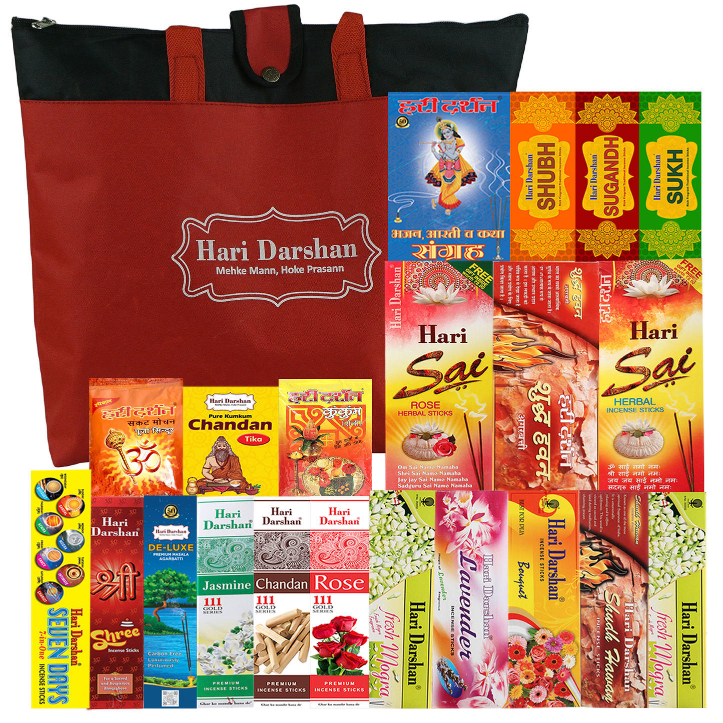 Multi-Fragrance Agarbatti with Free Bag