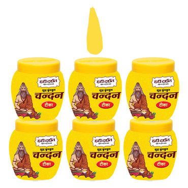 Yellow Chandan Tika - (40Gm Each)