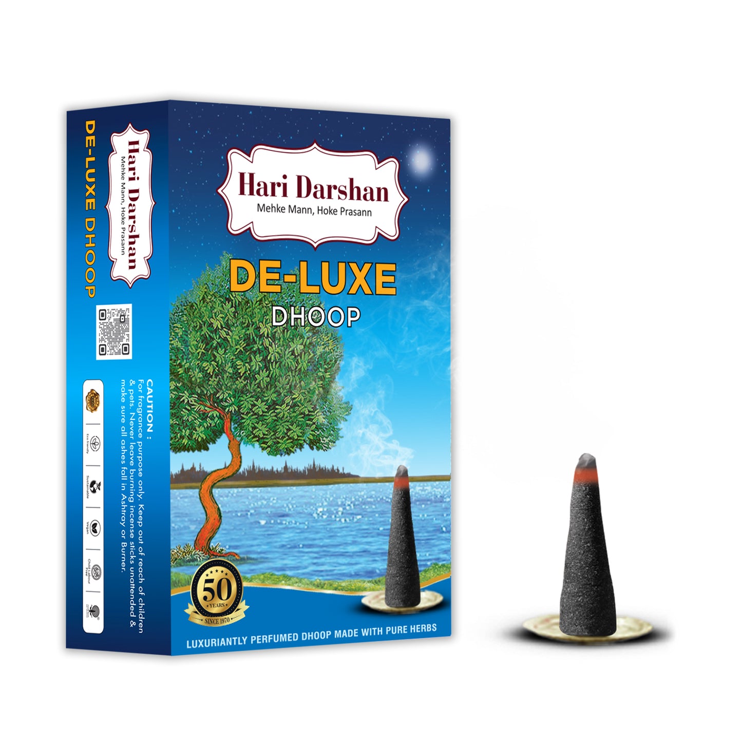 Deluxe Dhoop - Non-Toxic Herbal Wet Dhoop Batti (20 Sticks in Each)