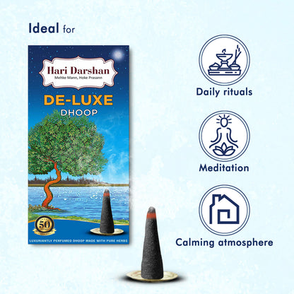 Deluxe Dhoop - Non-Toxic Herbal Wet Dhoop Batti (20 Sticks in Each)