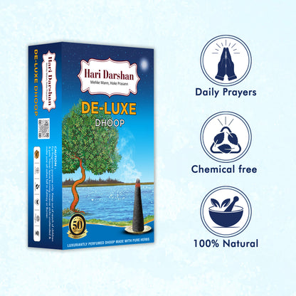 Deluxe Dhoop - Non-Toxic Herbal Wet Dhoop Batti (20 Sticks in Each)