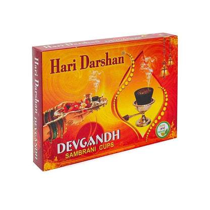 Devgandh Sambrani Havan Cups for Pooja ,Peace and Positivity - 12 Cups in Each Box