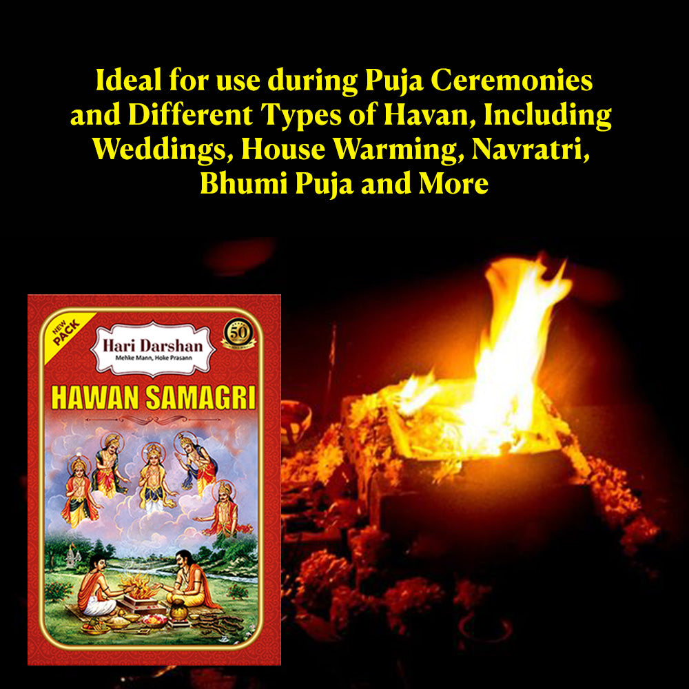 Hawan Samagri -Used in Havan / Yagna that carry Offerings and Prayers directly to the Deities