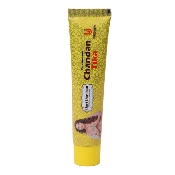 Pure Chandan Premium Tika 50g Tube packing - Made with Pure Sandalwood Powder , Saffron and other Natural herbs