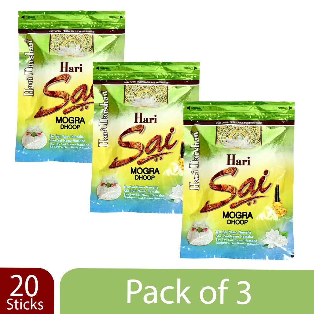 hari sai mogra dhoop pack of 3