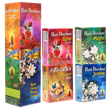 Dhoop Cones Combo, with Beautiful Fragrance (Pack of 12 x 20 Cones)