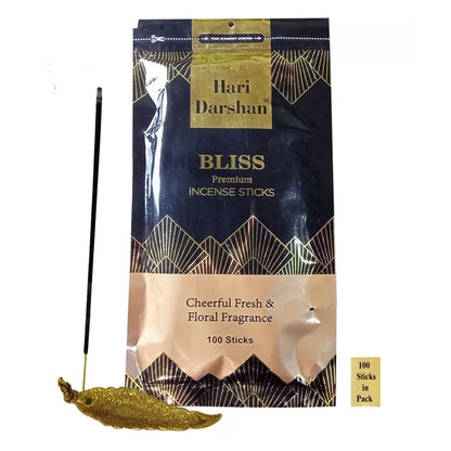 Premium Bliss Agarbatti, Cheerful & Floral Fragrance Incense sticks -  100 Sticks in each pack