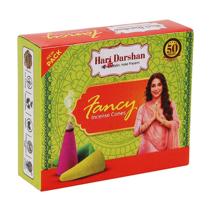 Fancy -Incense Cones -Purifies Environment and Uplifts the mood - 100gm Each - 12 cones each