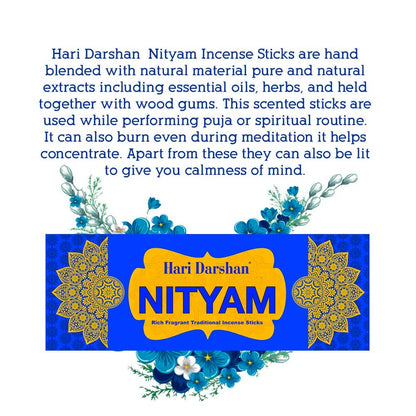 Premium Agarbatti Combo- Nityam ,Shubh , Sugandh, Sukh - 4 types of Rich Fragrant Traditional Incense sticks - 25g Each - Approx 20 st Each - Pack of 12 - 3 fragrance each