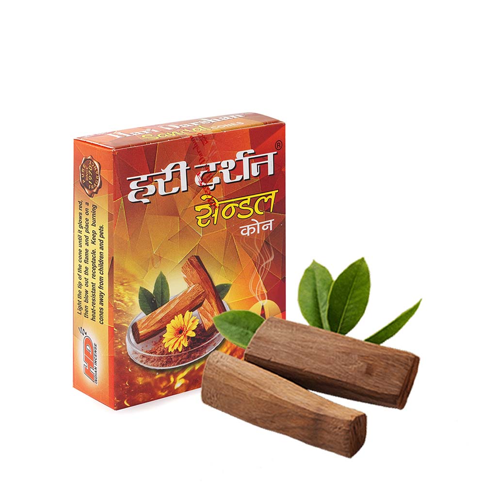 Sandal Dhoop Cones, with Beautiful Fragrance (20 Cones)