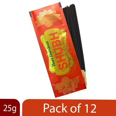 Shubh  Agarbatti ,Perfumed Rich Fragrant Traditional Incense sticks - 25g Each - Approx 20 st Each