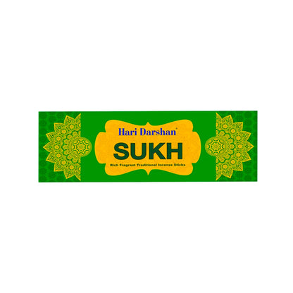 Sukh Agarbatti, Perfumed Rich Fragrant Traditional Incense sticks - 25g Each - Approx. 20 st Each