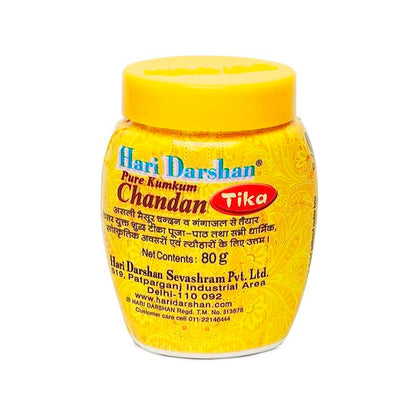 Yellow Chandan Tika - (80Gm Each)