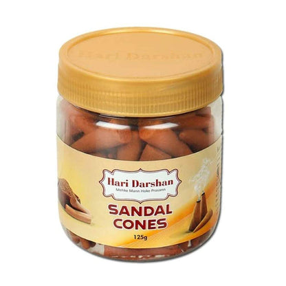 Dhoop Sandal Cones Jar - 125g,(approx 70 cones)